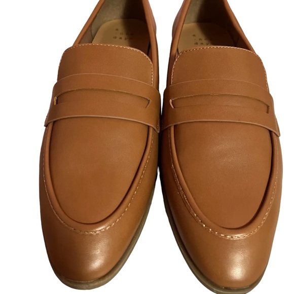 Women's Clover Slip On Loafers - A New Day Cognac Women’s 9.5 - Picture 2 of 6